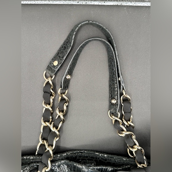 Katie Spade ♠️ SALE!! Black Croc Pattern Bag size large slouchy and soft!! - Picture 13 of 15